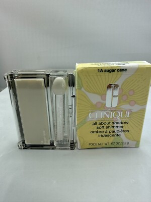 Clinique All About Shadow Soft Shimmer 1A Sugar Cane, 2.2g, Single Eyeshadow