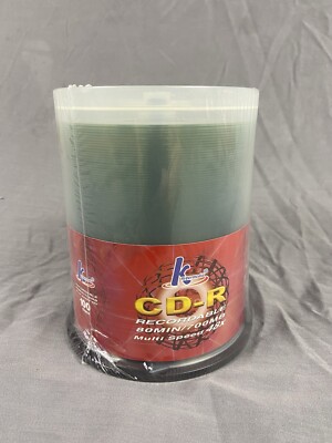 K Hypermedia CD-R Recordable 80Min 700MB Multi Speed 48X 100 Pack Spindle New 
