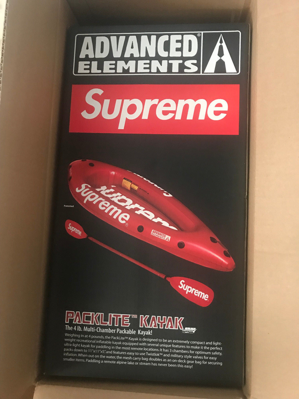 Supreme Advanced Elements Packlite Kayak from last drop of