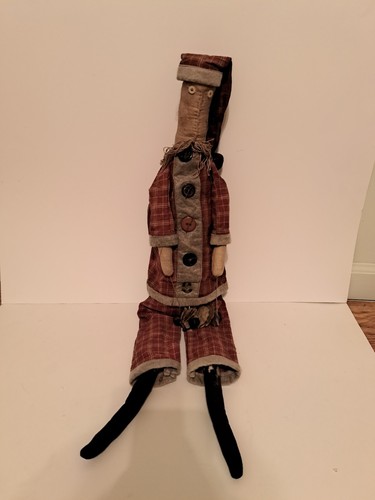 Very Large Primitive Santa Clause Country Doll Decor primitive doll