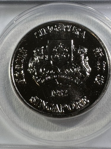 PCGS 技能五輪 1982 Singapore $5 Benjamin Shears Bridge Commemorative