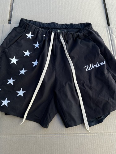 DARC SPORT WOLVES ショートパンツ 28 Wolves Limited Edition Of 1000 Darc Sport Shorts Stars Size