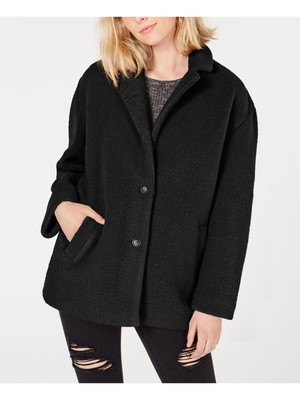 

COLLECTIONB Женская черная зимняя куртка на пуговицах с карманами Пальто Юниоры, Черный, 8711C026