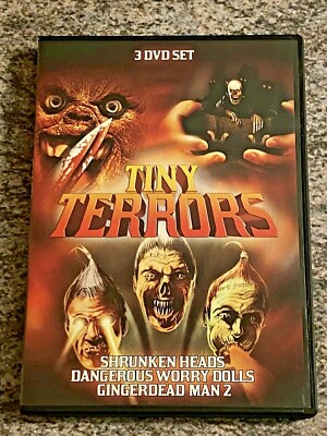 Tiny Terrors DVD Set (Shrunken Heads, D.Worry Dolls, Gingerdead Man 2) BRAND NEW