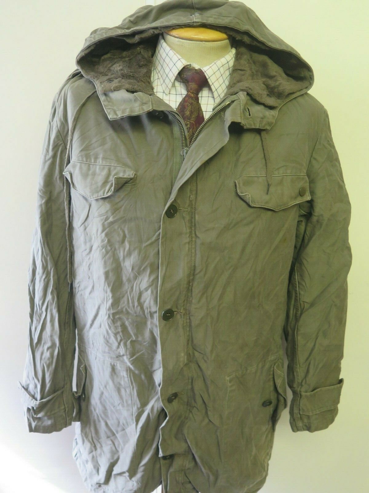 GERMAN ARMY CLASSIC PARKA Military Combat Jacket Coat OLIVE L 42-44