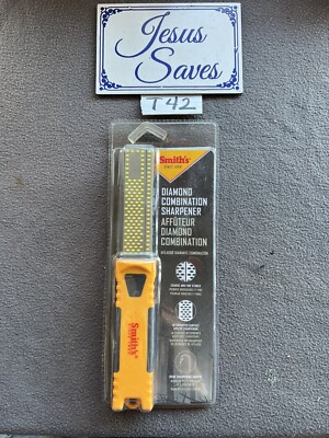 Smith's DCS4 Coarse & Fine Grit Diamond Combination Bench Stone Sharpener 4 in.