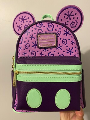 Loungefly Mickey Mouse Main Attraction Mad Tea Party Teacups Backpack Alice MMA 