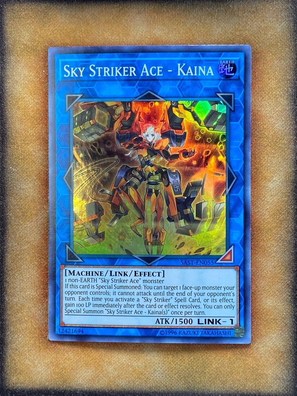 Yugioh Sky Striker Ace - Kaina SAST-EN055 Super Rare NM | eBay