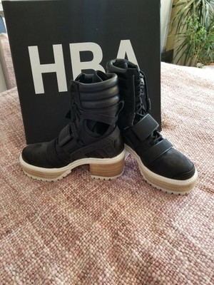 HBA Hood By Air Forfex daddy shoes black boots womens HBA Hood By Air Forfex daddy shoes black boots womens