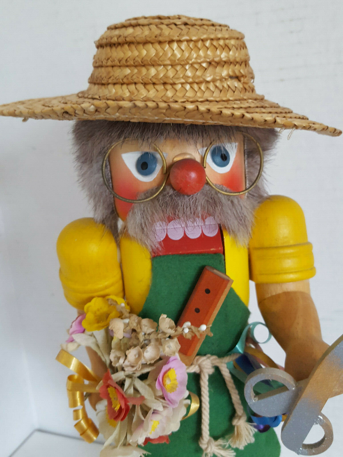 Christian Ulbricht Nutcracker Florist Gardener Vintage W. Germany Bouquet 14