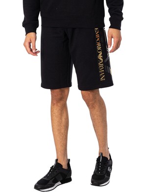 

Мужские спортивные шорты EA7 Side Brand, черные, Черный, 3RPS57-PJLSZ-0208
