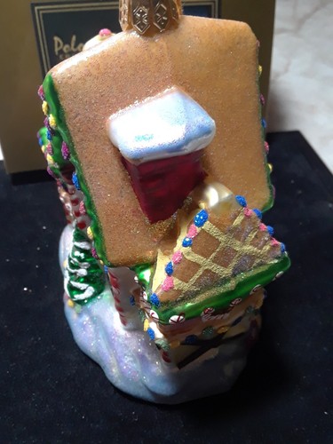 Kurt adler glass christmas ornaments polonaise. Gingerbread house