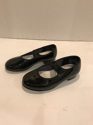 Spotlights Tap Shoes Black Patent Leather No Laces Size 9 Dance Youth