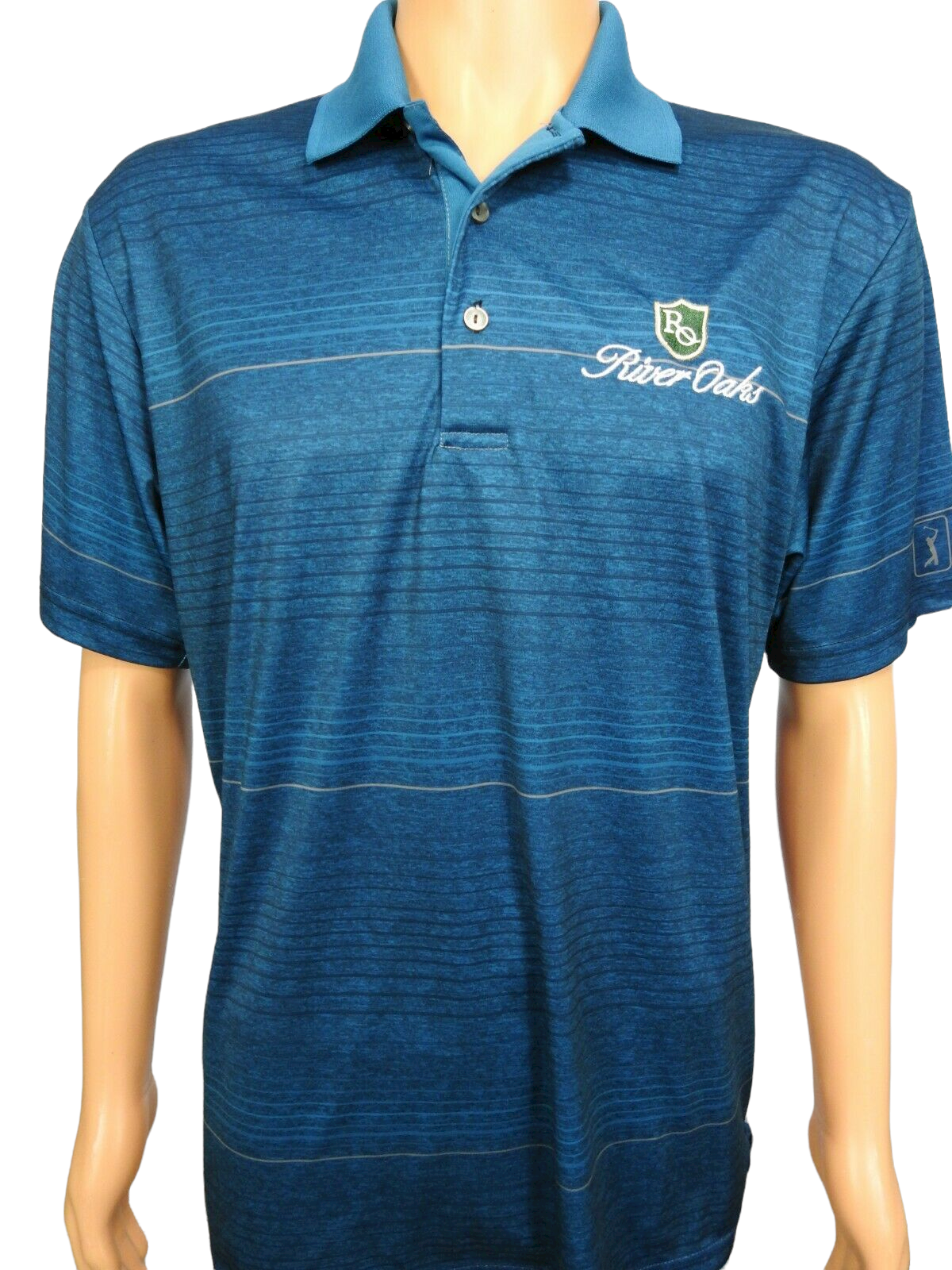 PGA Tour River Oaks Golf Club Polo Shirt Sz L Statesville NC