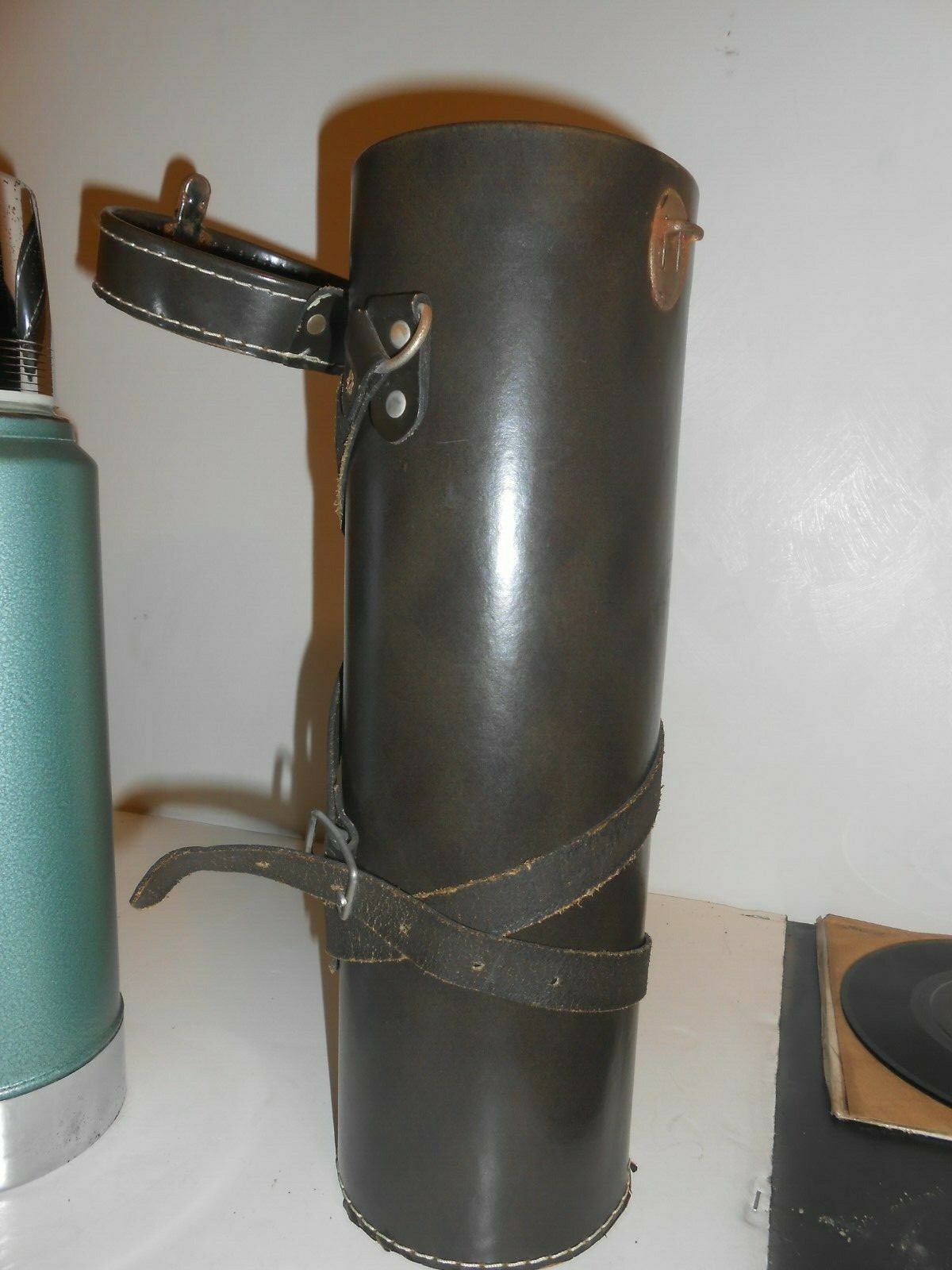 Aladden Stanley thermos with leather case