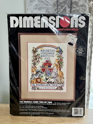 New Dimensions 1993 Counted Cross Stitch Kit The Animals Came Two By Two #3741