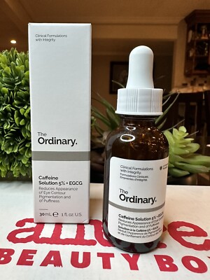 The New Ordinary Caffeine Solution 5% EGCG Oil Control Face Serum Brand New NIB