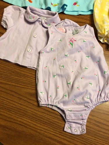 Lot Of Three Baby Girl Outfits Size 12 Months