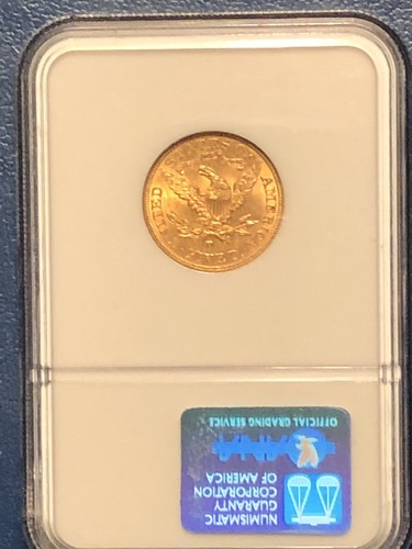 1907-D $5 Liberty Head Gold NGC MS62