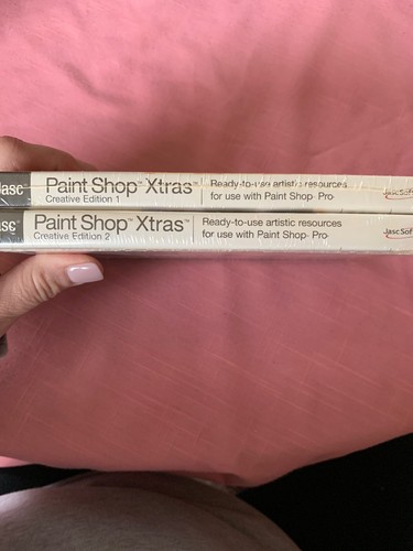 Paint Shop Xtras Creative Editions 1 & 2 for Paint Shop Pro PC CD effects add-on