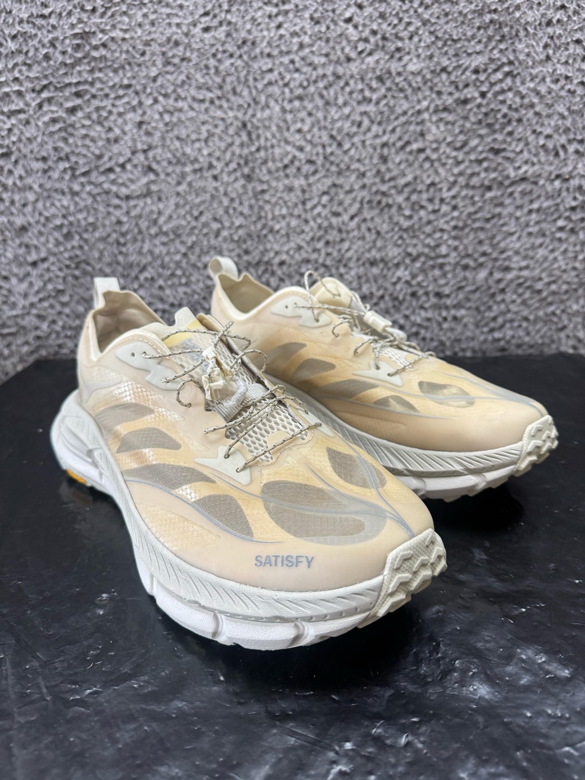 Hoka One One Satisfy x Mafate Speed 4 Lite Bone Sneakers
