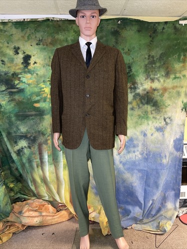 60s ヴィンテージ　GUN CLUB Wool Jacket Vtg 50s 60s Green Wool Car Club Jacket Mens 48 XL Rockabilly