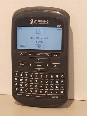 TURNING TECHNOLOGIES RESPONSE CARD QT2 RCQR 02 CLICKER QWERTY 