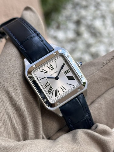 Pre-owned Cartier Santos Dumont Wssa0023 Small