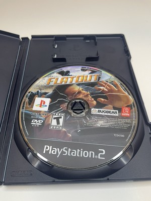 FlatOut 1 Original] PlayStation 2, 2005 PS2 Game - Blockbuster Case - No Manual
