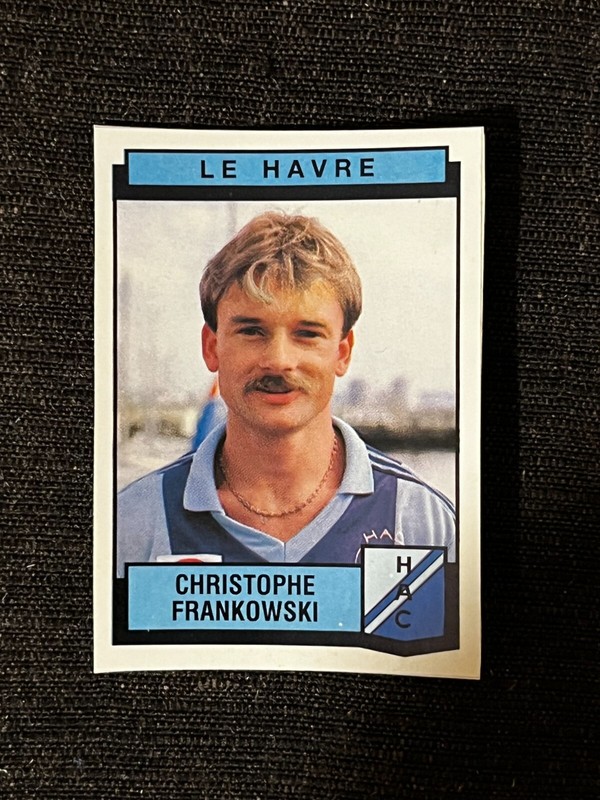 Sticker Panini Foot 1988 Christophe Frankowski Le Havre # 96 Recup Removed
