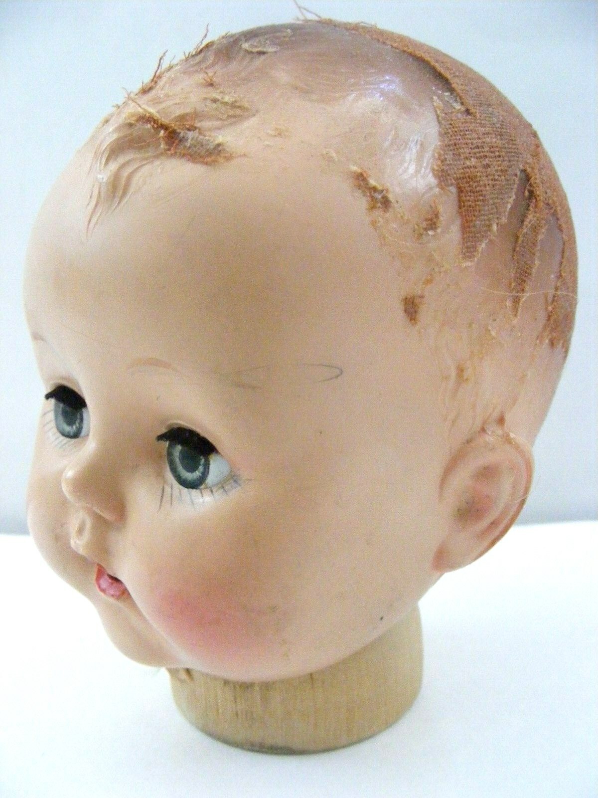 CUTE! LITTLE ARRANBEE? DOLL HEAD ONLY 1940S