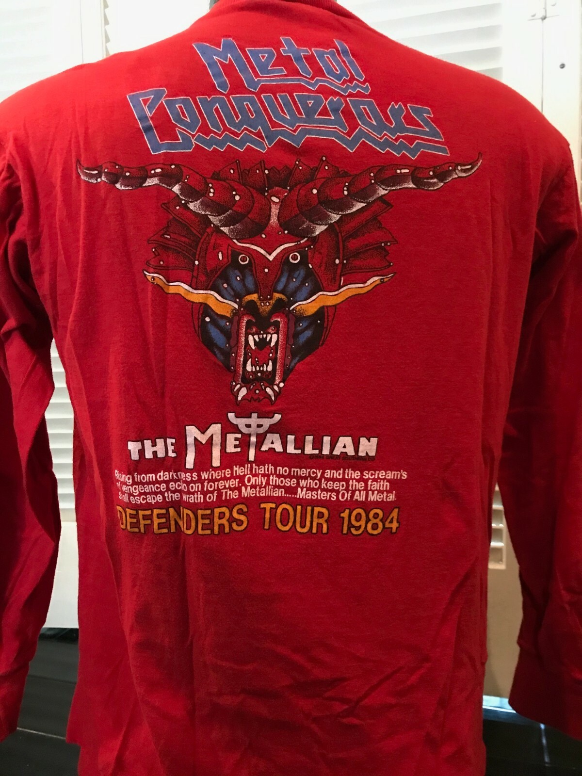 Vintage 84 Judas Priest Defenders of The Faith Tour Shirt
