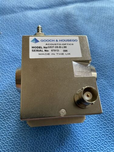 Gooch & Housego ACOUSTO OPTICS MODULATOR LASER Q-SWITCH QS27 Gooch & Housego ACOUSTO OPTICS MODULATOR LASER Q-SWITCH QS27