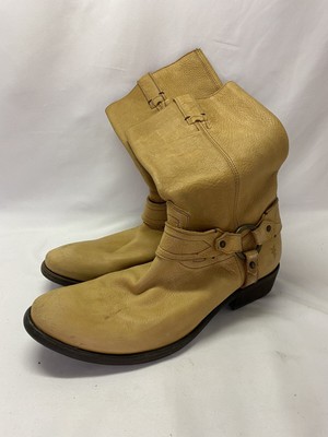 Womens Frye Boots Leather Light Brown 