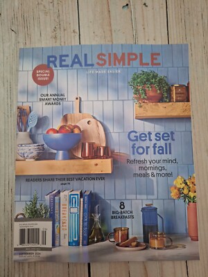Real Simple Special Double Issue September 2024 Magazine Get Set for Fall