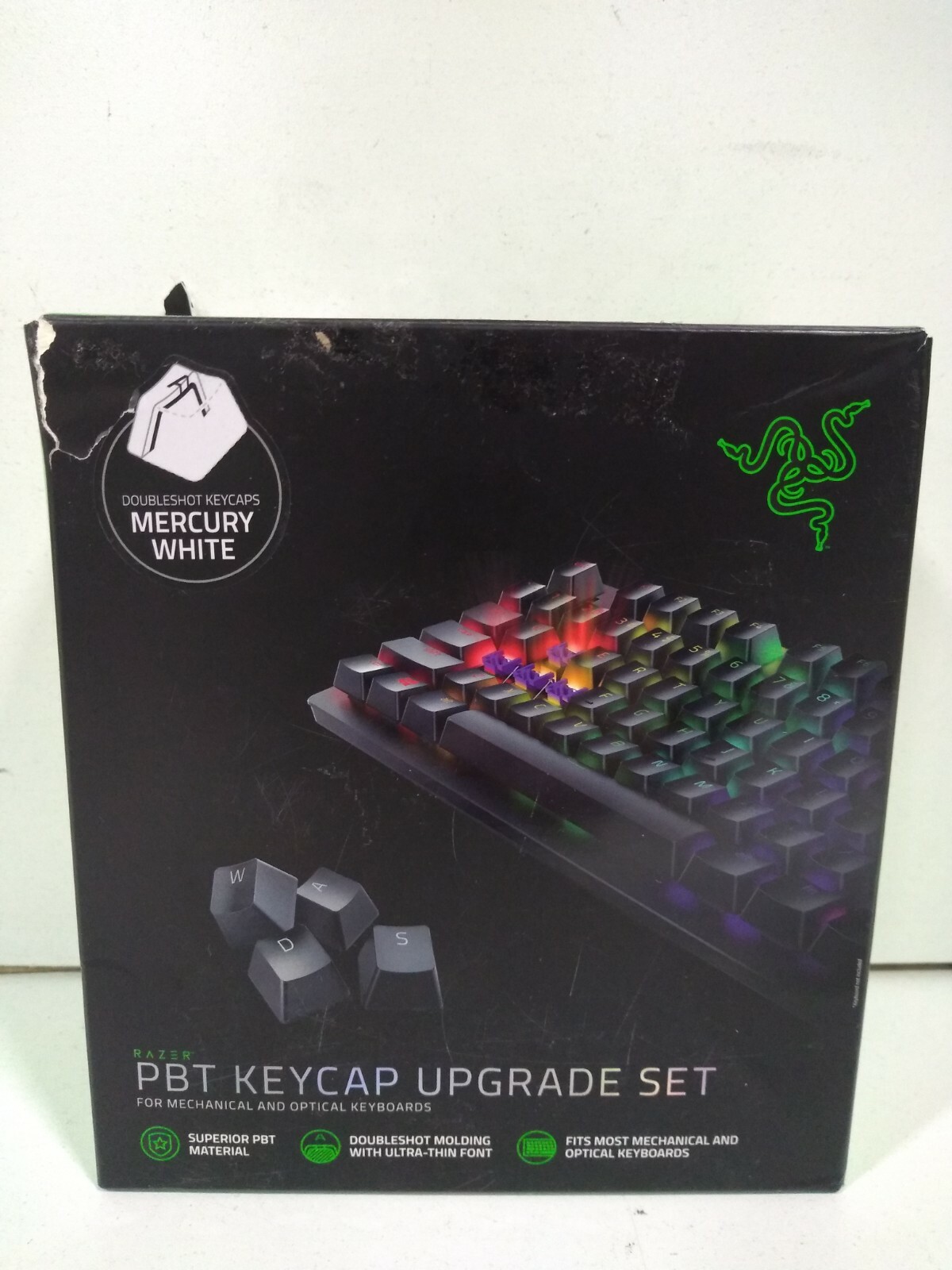 Razer PBT Keycap Upgrade Set -Backlight Compatible - Superior Material - Mercury