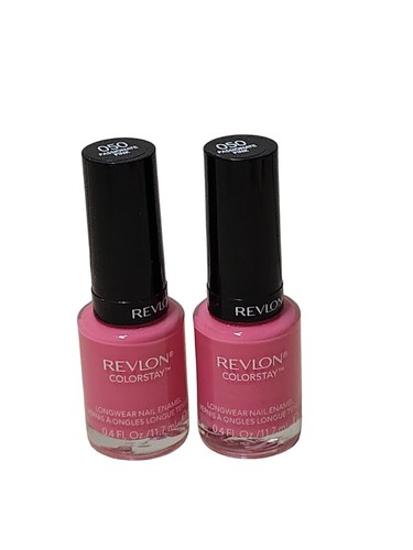 Revlon Colorstay Longwear Nail Enamel, 050 Passionate Pink (Pack of 2)