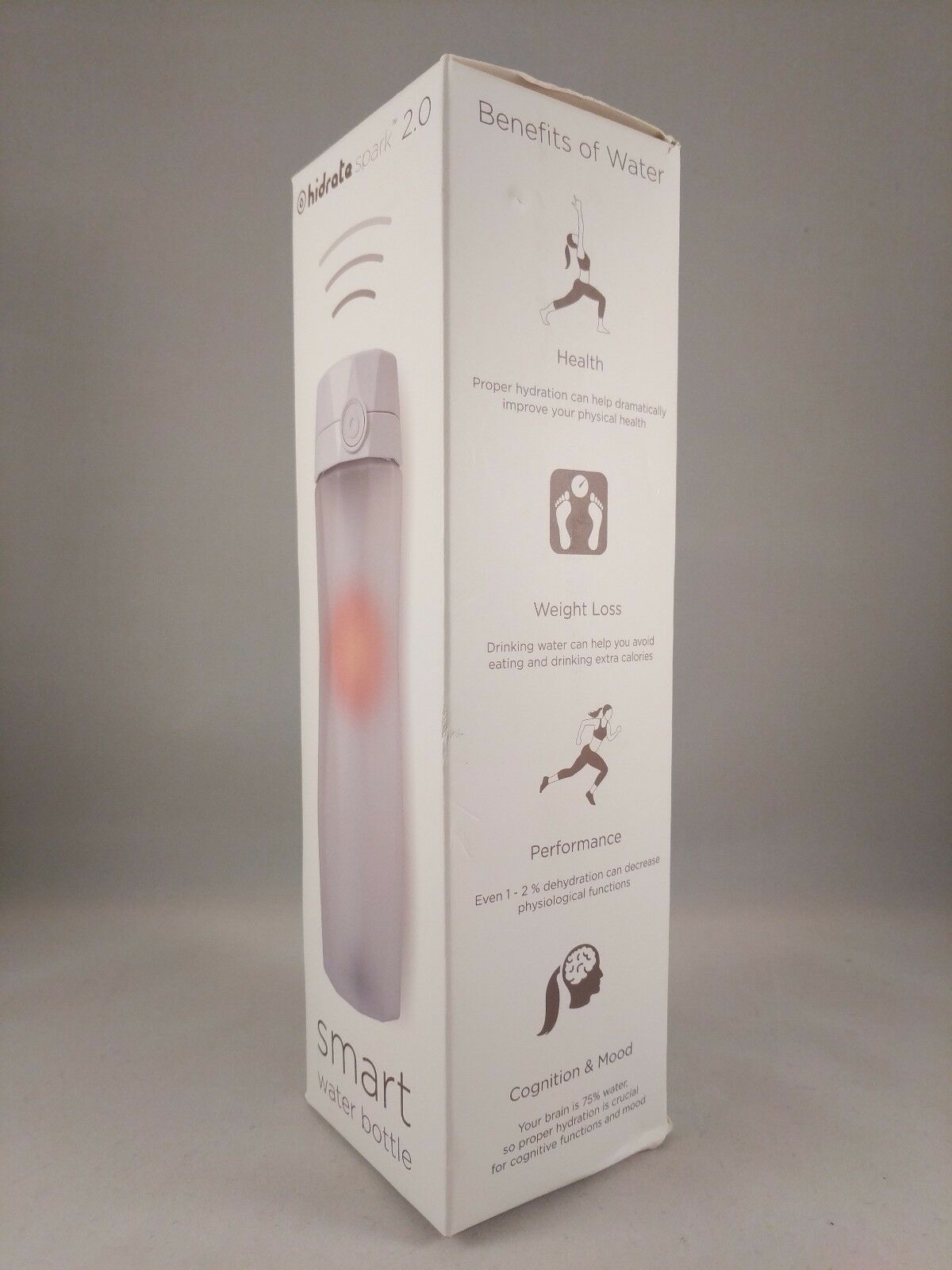 Hidrate Spark 2.0 - Smart Water Bottle - White