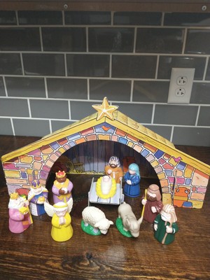Vintage 1997 Children's MY FIRST NATIVITY  SET, Preowned Learn And Play Rare