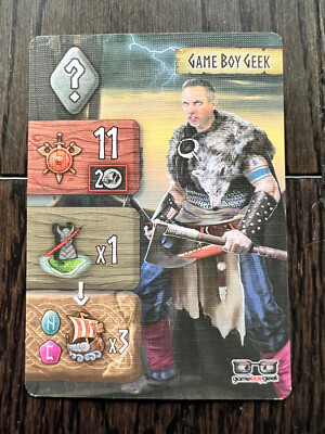 Tiny Epic Vikings Game Boy Geek Promo Card Gamelyn Games