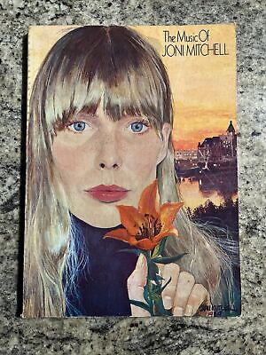 The Music Of Joni Mitchell Songbook 1969  w/ Lyrics Guitar Piano & Poster G