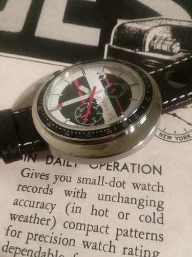 Sears cronogragh triple date 21 JEWELS AUTOMATIC MENS WRISTWATCH super Sharp