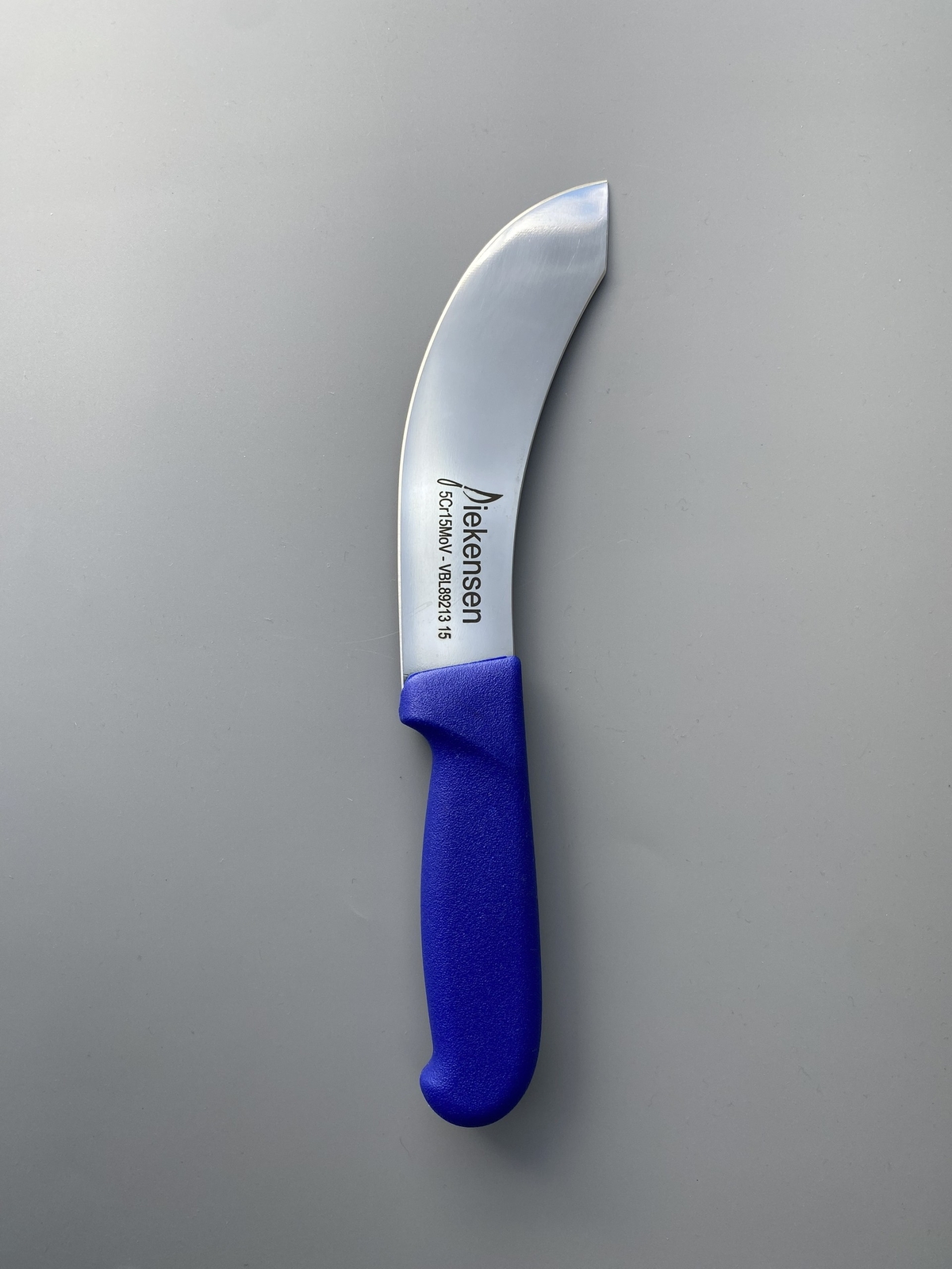 New Diekensen Butchers 6'' 15cm Curved Skinning Knife Blue Handle