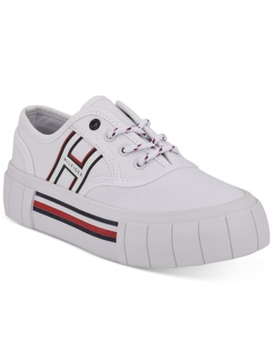 

TOMMY HILFIGER Женские белые кроссовки Comfort Kitt на платформе с круглым носком 8,5 м, Белый, TWKITT2