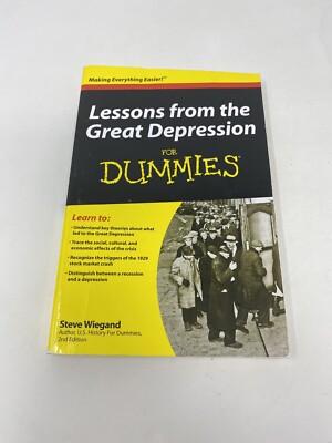 Lessons from the Great Depression for Dummies Paperback-VERY RARE!