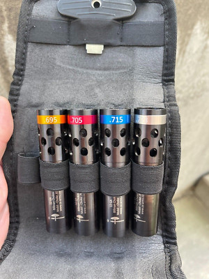 Extended LONG MOBIL Essential choke, Beretta, ported black choke 4-set 12 Ga 