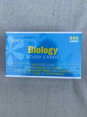 New 2004 Sparknotes BIOLOGY Study Cards 600 Cards FREE SHIPPING