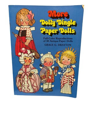 MORE DOLLY DINGLE PAPER DOLLS Vintage 1979 Book Grace G. Drayton Uncut