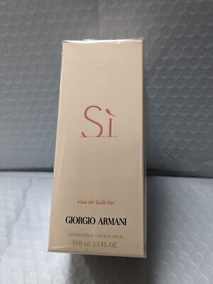 Si  BY GIORGIO ARMANI  Eau de Toilette Spay for Women 3.4OZ / 100ml. Sealed REAR