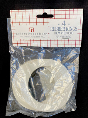 VINTAGE Vetrerie Bruno USA Canning Jar Gasket Ring  4-PCS (3PK 3.5  )